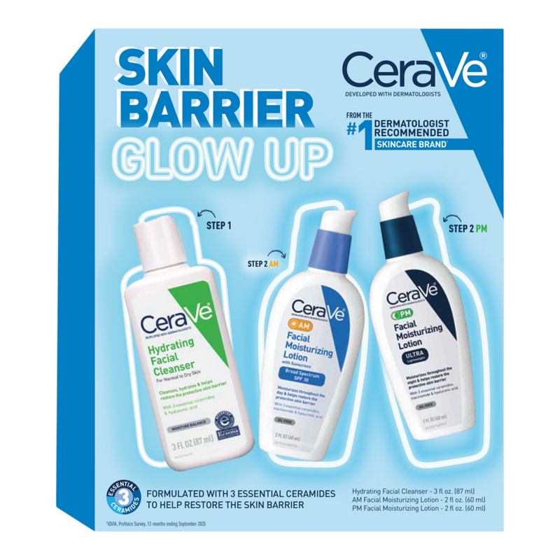 スカルプ&ヘアーセラム、トゥルーフェイスペプタイトジェル　セット CeraVe - Skin Barrier Glow Up Kit | Ulta Beauty
