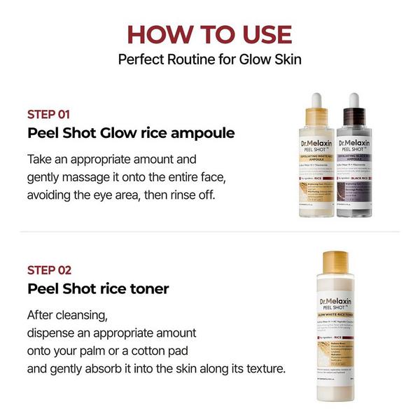 Dr. Melaxin Peel Shot Glow White Rice Toner #8
