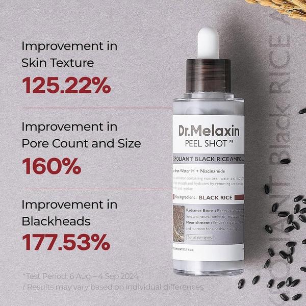 Dr. Melaxin Peel Shot Exfoliating Black Rice Ampoule #5
