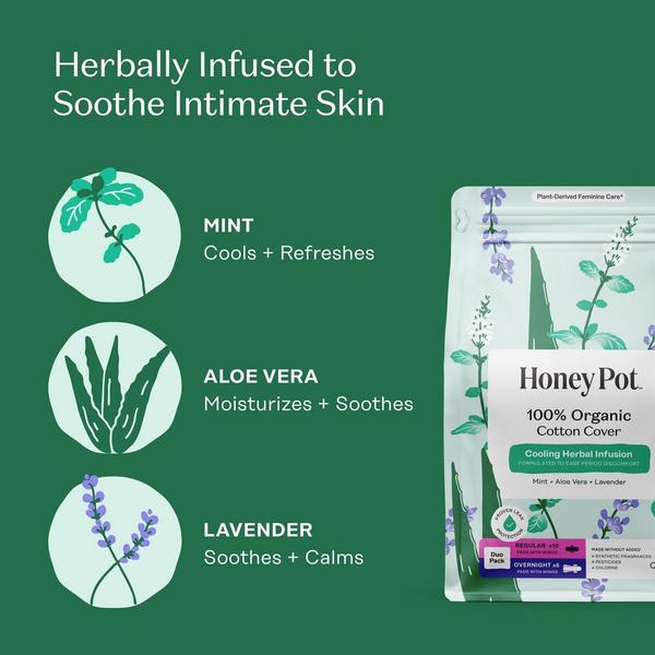 The Honey Pot Company Cooling Regular and Overnight Duo Pack #3