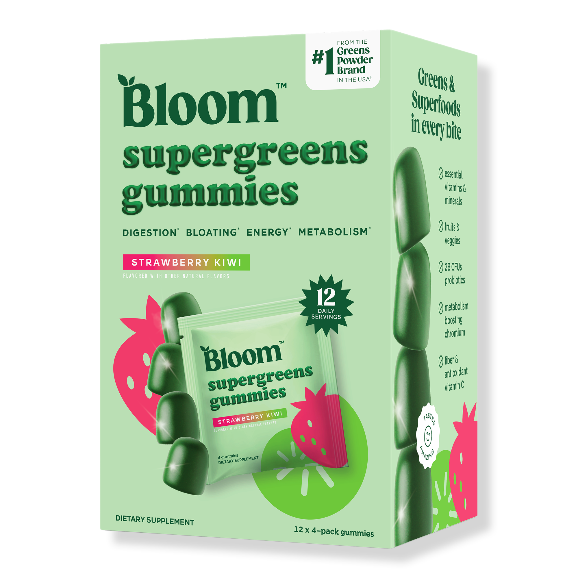 Bloom Supergreens Gummies #1