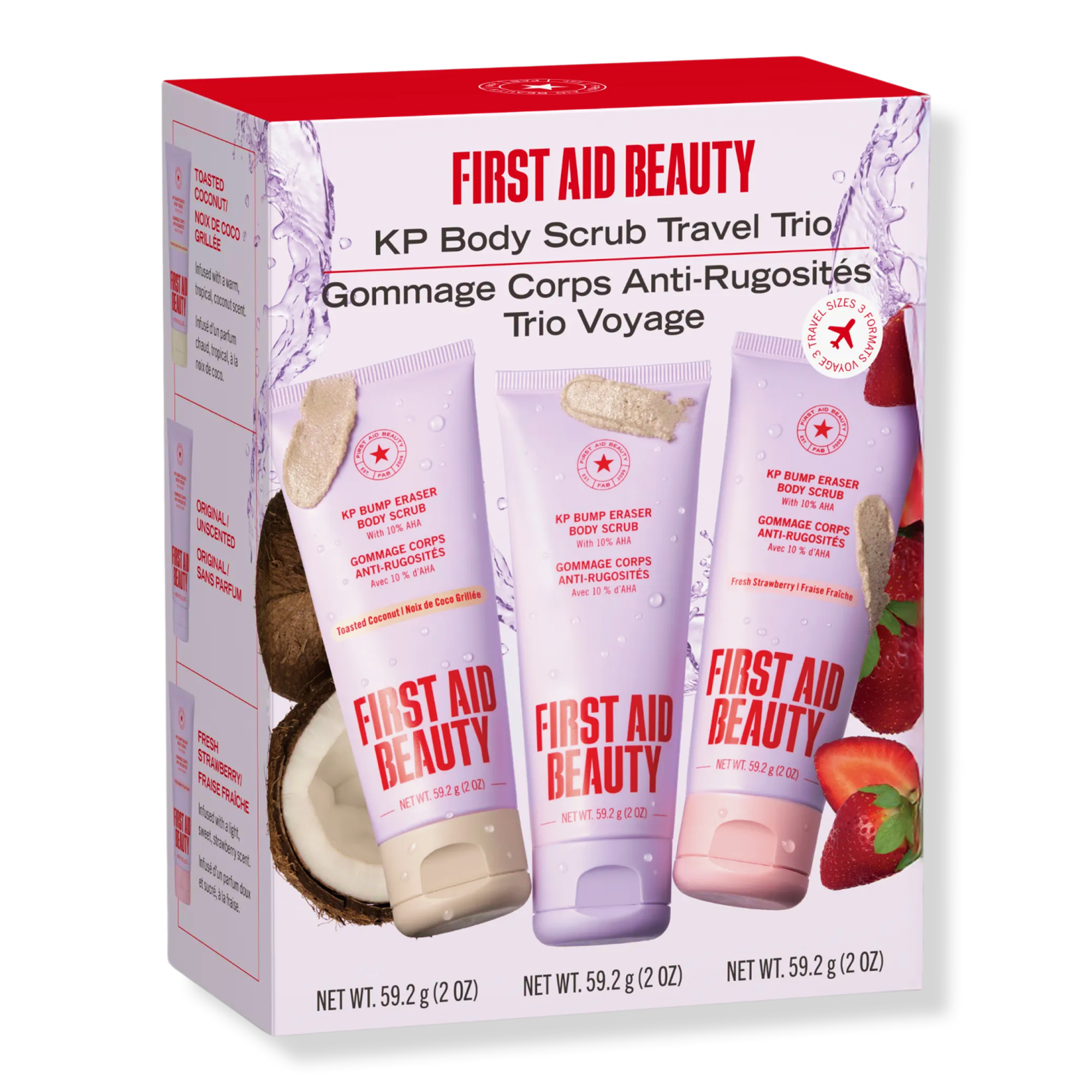 First Aid Beauty KP Body Scrub Discovery Travel Trio #1