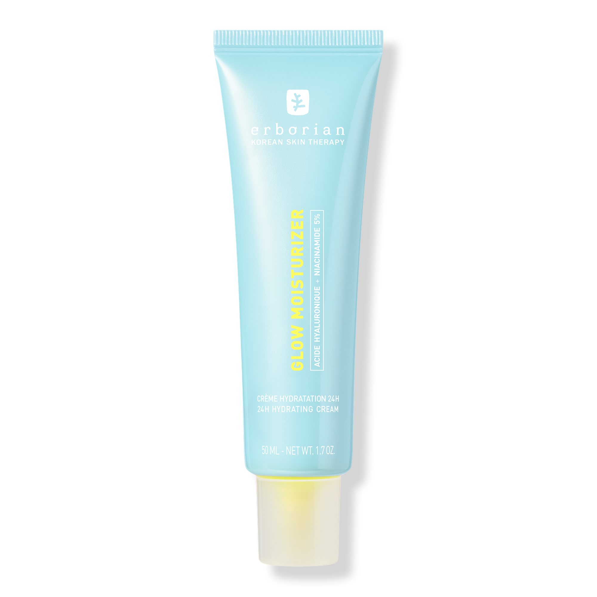 Erborian Glow Moisturizer with Hyaluronic Acid and 5% Niacinamide INTERNATIONAL SHIPPING