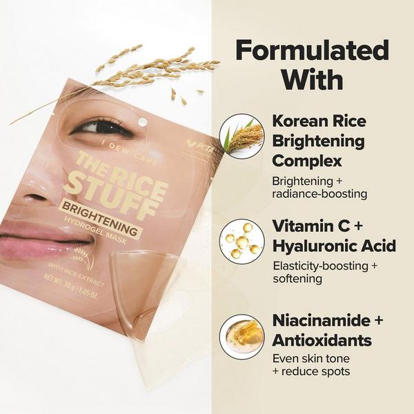 I Dew Care The Rice Stuff Brightening Hydrogel Mask #3