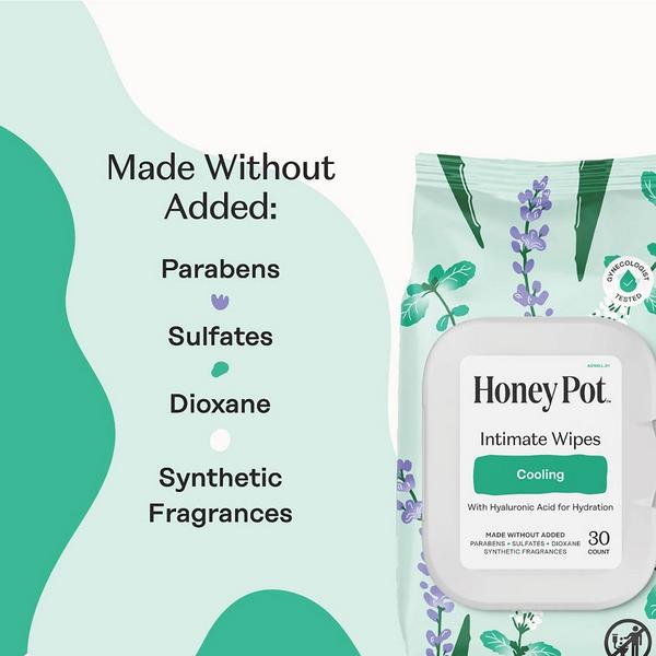 The Honey Pot Company Cooling Intimate Wipes #5