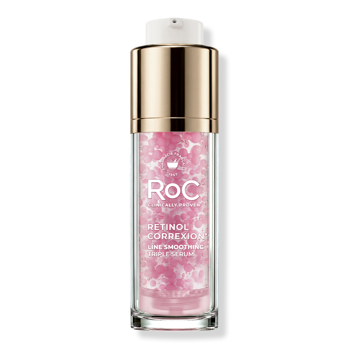 RoC Retinol Correxion Line Smoothing Triple Face Serum with Retinol + PDRN 1 fl oz product package