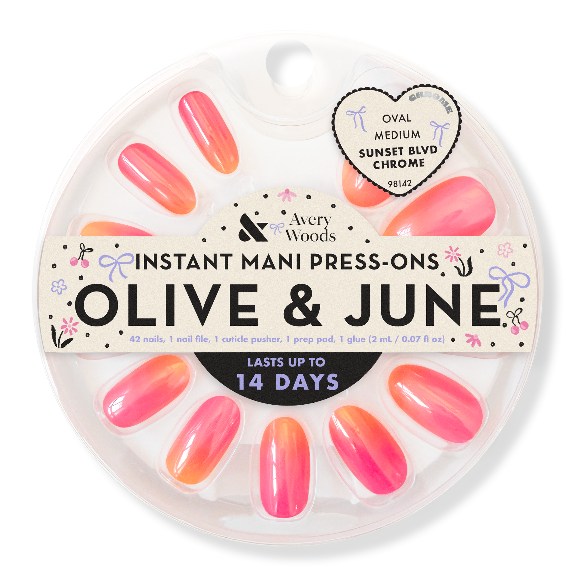 Olive & June Olive & June x Avery Woods Instant Mani Press-Ons Collection #1