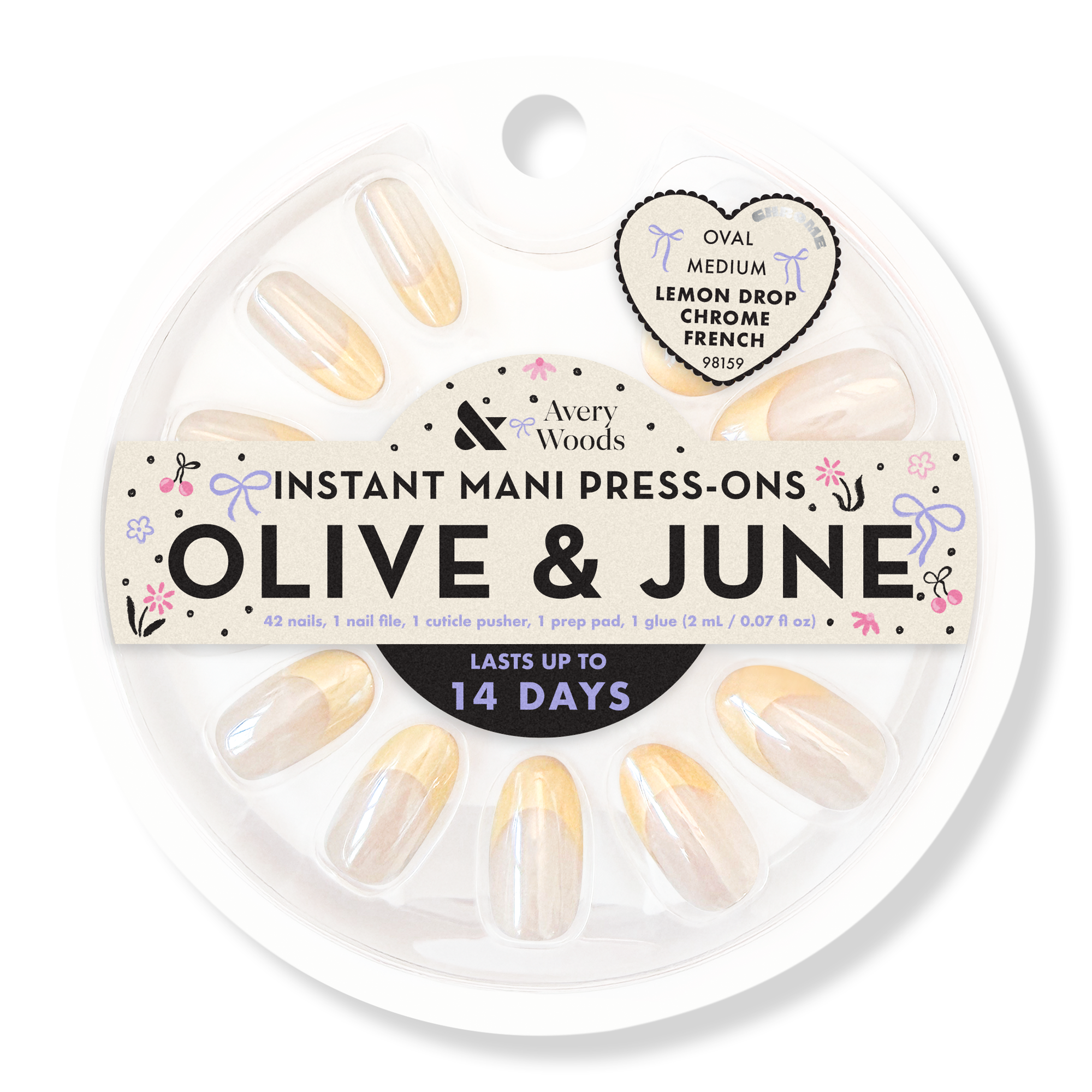 Olive & June Olive & June x Avery Woods Instant Mani Press-Ons Collection #1