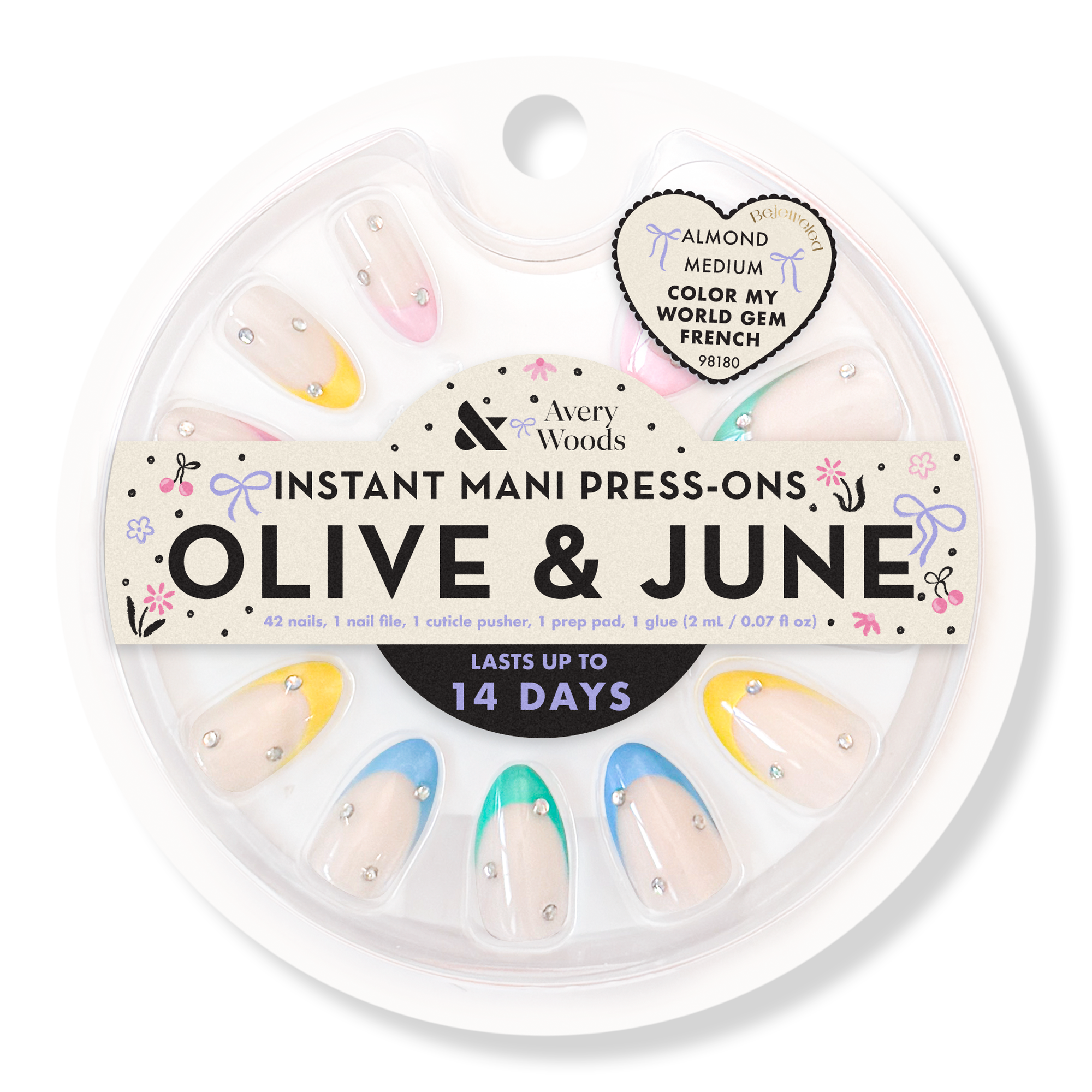 Olive & June Olive & June x Avery Woods Instant Mani Press-Ons Collection #1