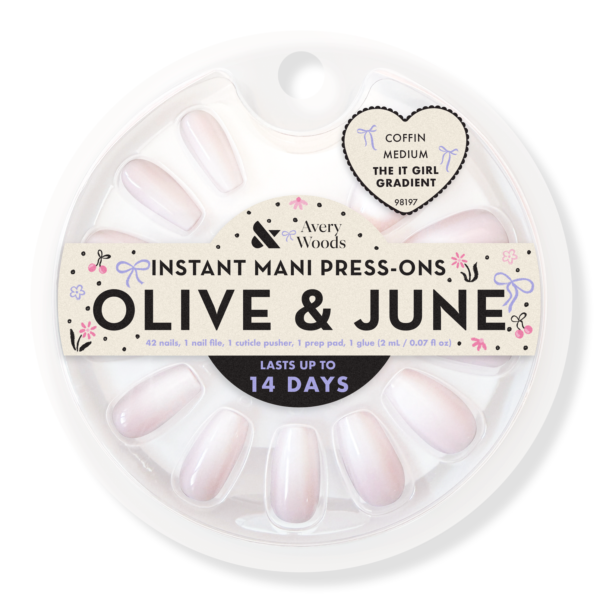 Olive & June Olive & June x Avery Woods Instant Mani Press-Ons Collection #1