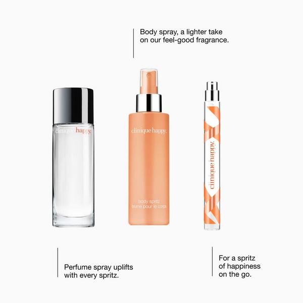 Clinique 3 Piece Happy Trio Perfume & Body Spray Holiday Gift Set #4