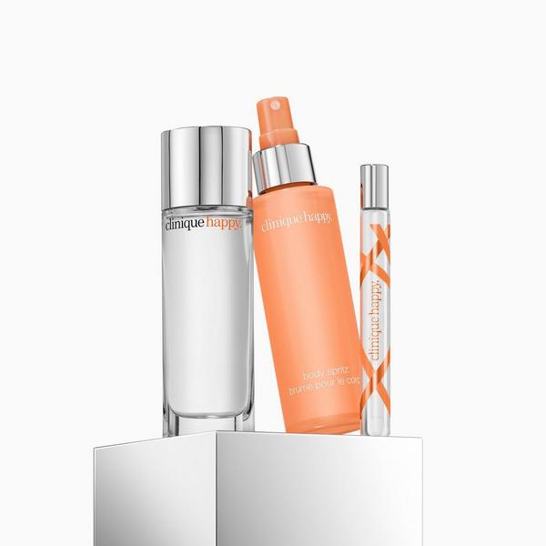 Clinique 3 Piece Happy Trio Perfume & Body Spray Holiday Gift Set #5
