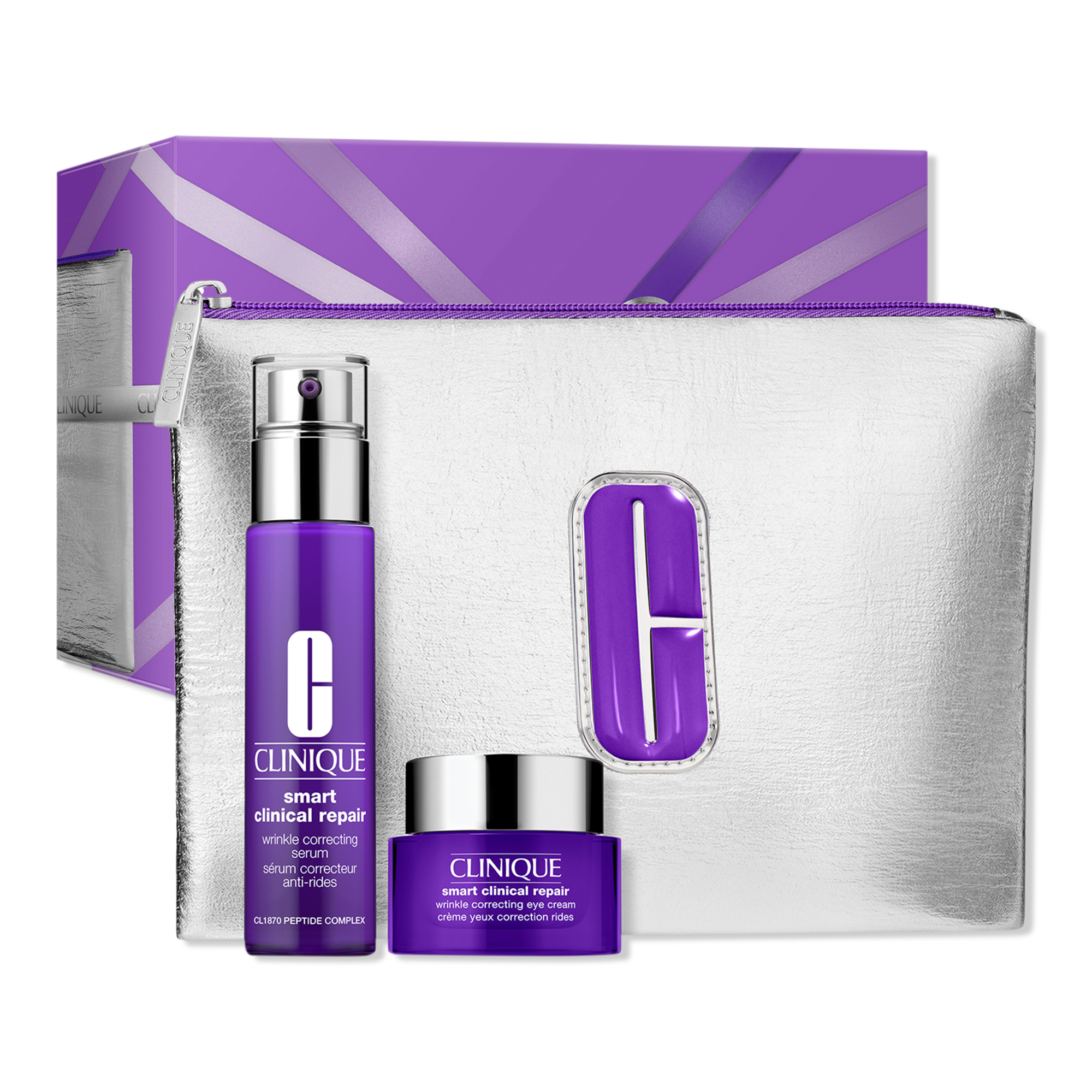 Clinique 3 Piece Smart De-Aging Serum and Eye Cream Holiday Duo #1