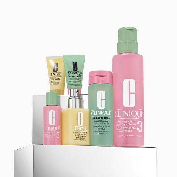 Clinique 6 Piece Great Skin Everywhere: For Combination Oily Skin Holiday Gift Set #3