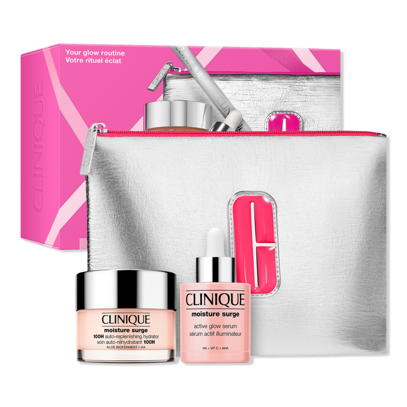 Clinique - 3 Piece Your Glow Routine: Moisture Surge Moisturizer