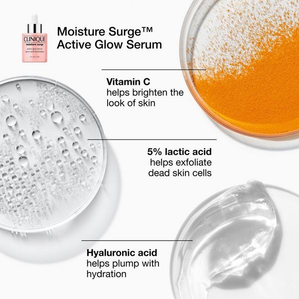 Clinique 3 Piece Your Glow Routine: Moisture Surge Moisturizer and Serum Holiday Set #5