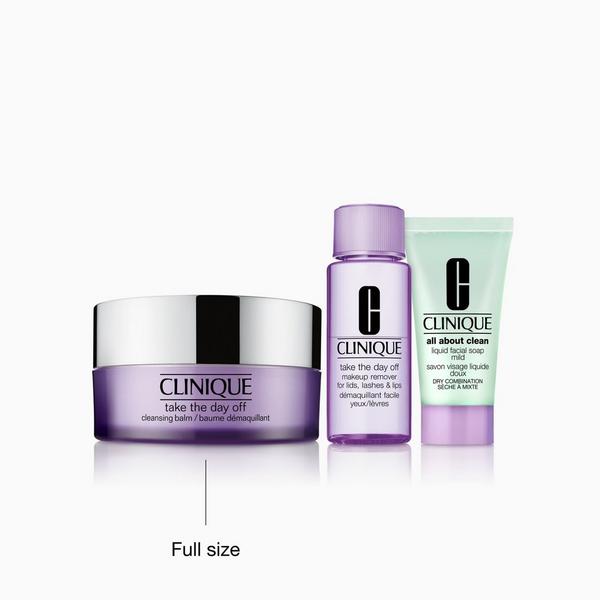 Clinique 3 Piece The Cleansing Edit: Face Cleanser and Makeup Remover Holiday Gift Set #4