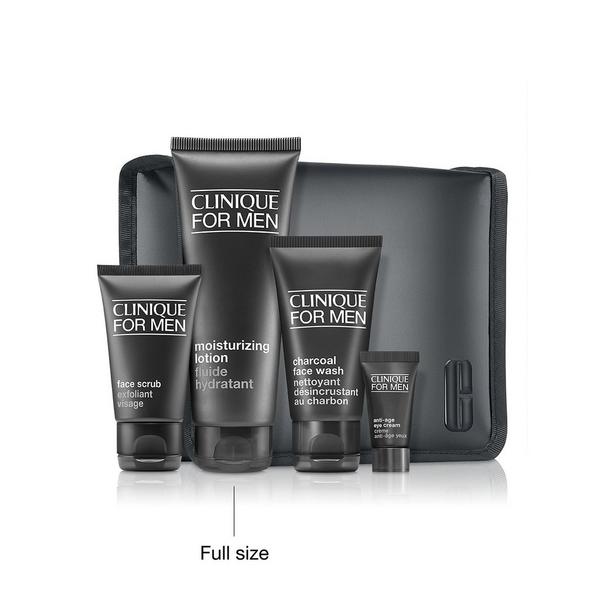 Clinique 4 Piece The Deep Clean Routine For Men: Holiday Gift Set #3