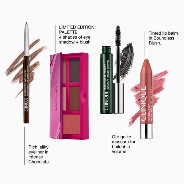 Clinique 4 Piece Soft Glam Makeup Holiday Gift Set #5