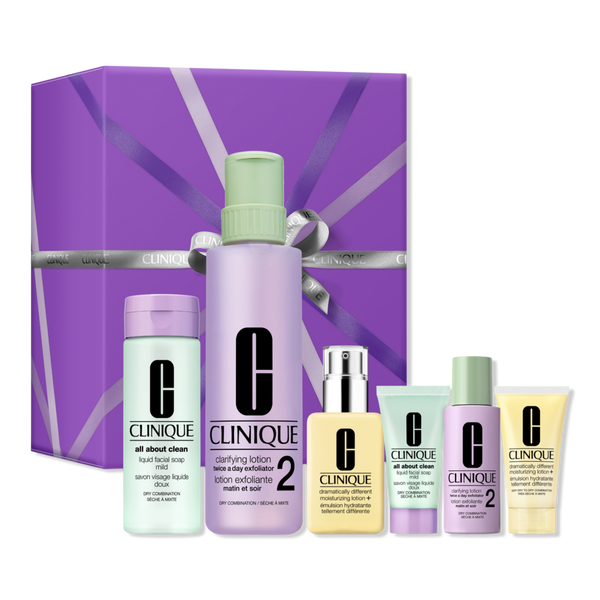 Clinique 6 Piece Great Skin Everywhere: For Dry Combination Skin Holiday Gift Set #1