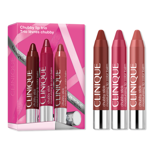 LANCOME CLINIQUE RMK 3セット Clinique - 3 Piece Chubby Stick Moisturizng Lip Trio Holiday Gift
