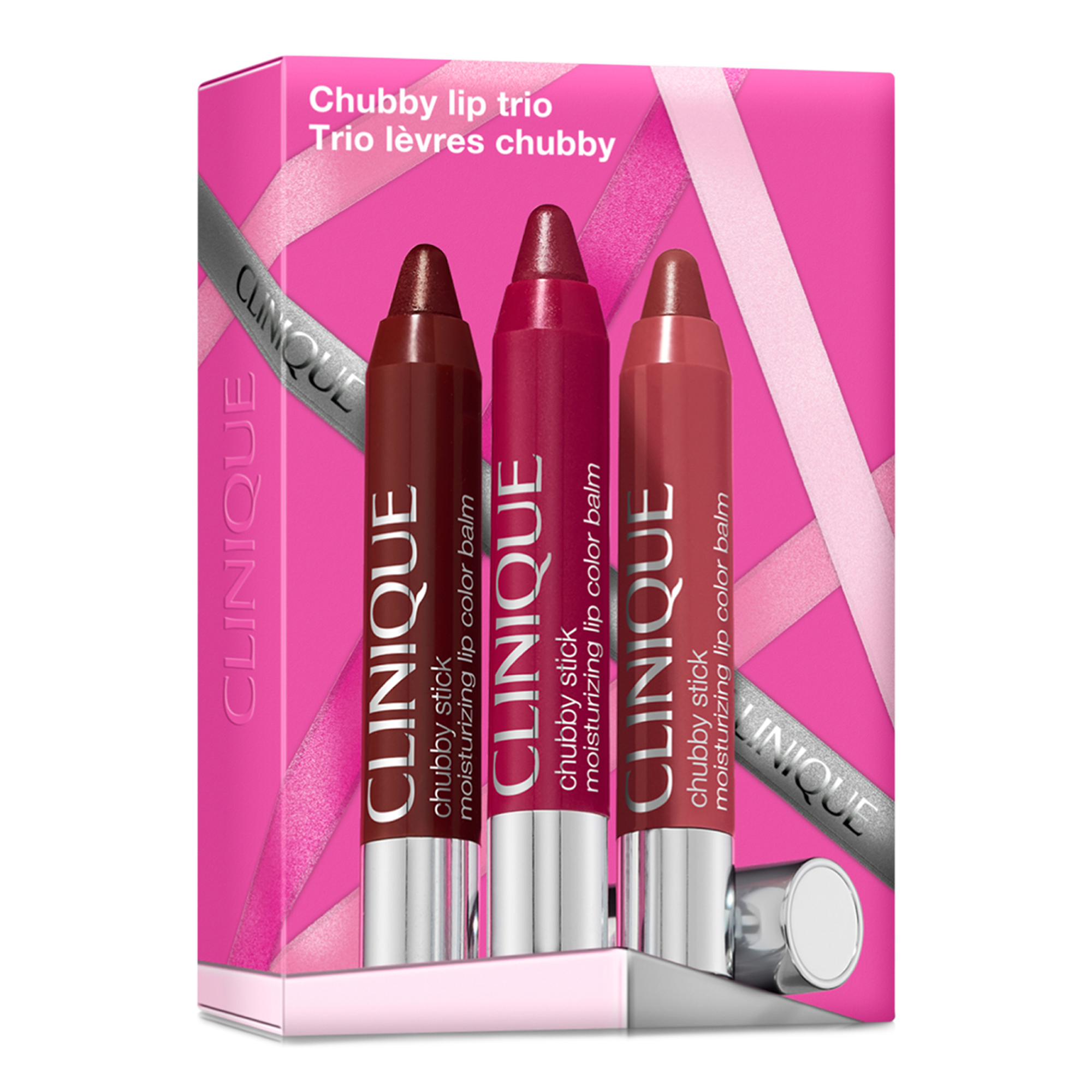 Clinique 3 Piece Chubby Stick Moisturizng Lip Trio Holiday Gift Set — фото 2