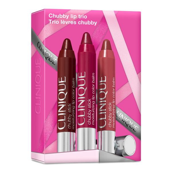 Clinique 3 Piece Chubby Stick Moisturizng Lip Trio Holiday Gift Set #2