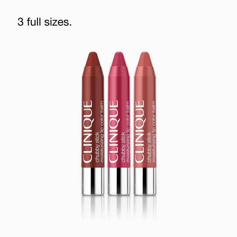 Clinique - 3 Piece Chubby Stick Moisturizng Lip Trio Holiday Gift