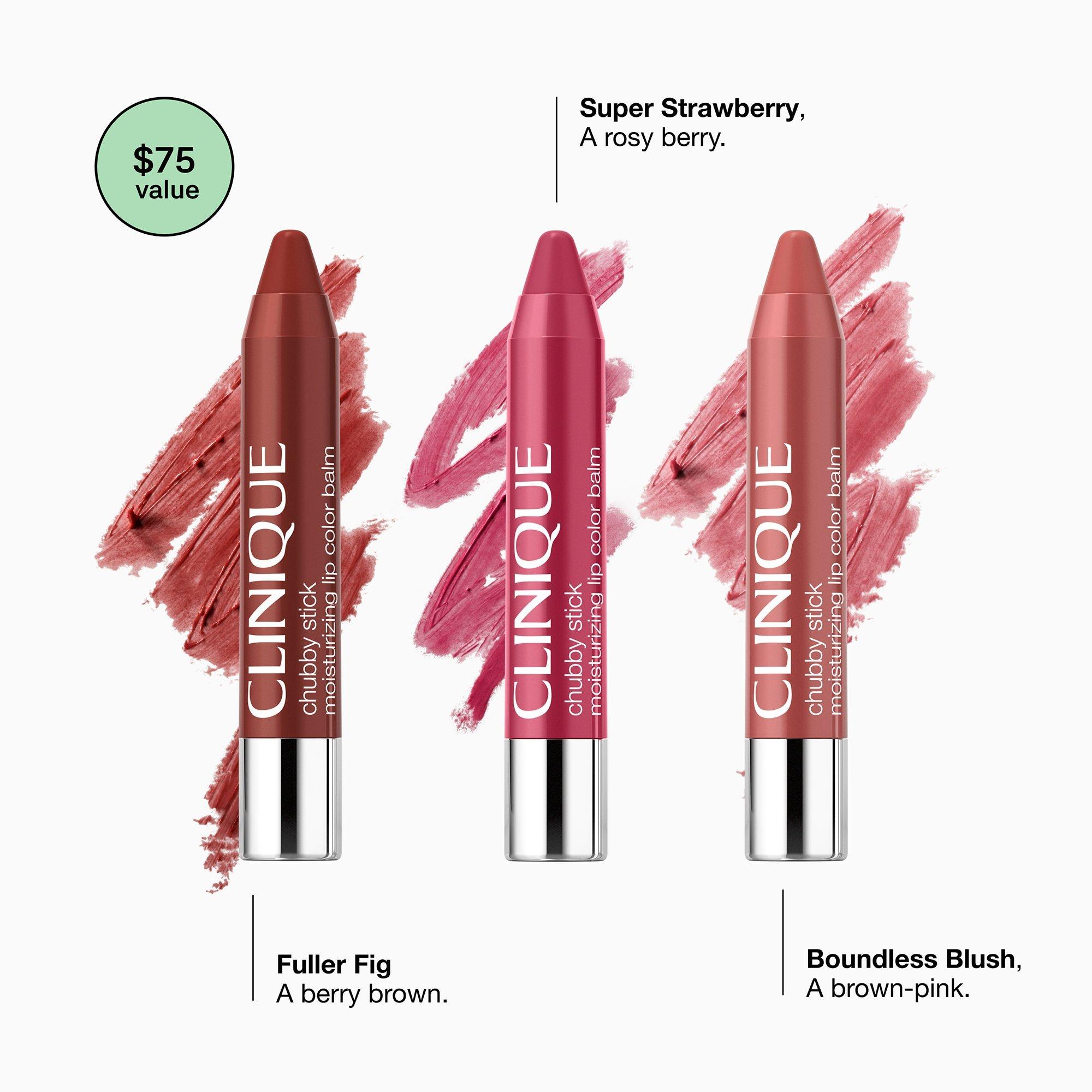 Clinique 3 Piece Chubby Stick Moisturizng Lip Trio Holiday Gift Set — фото 5