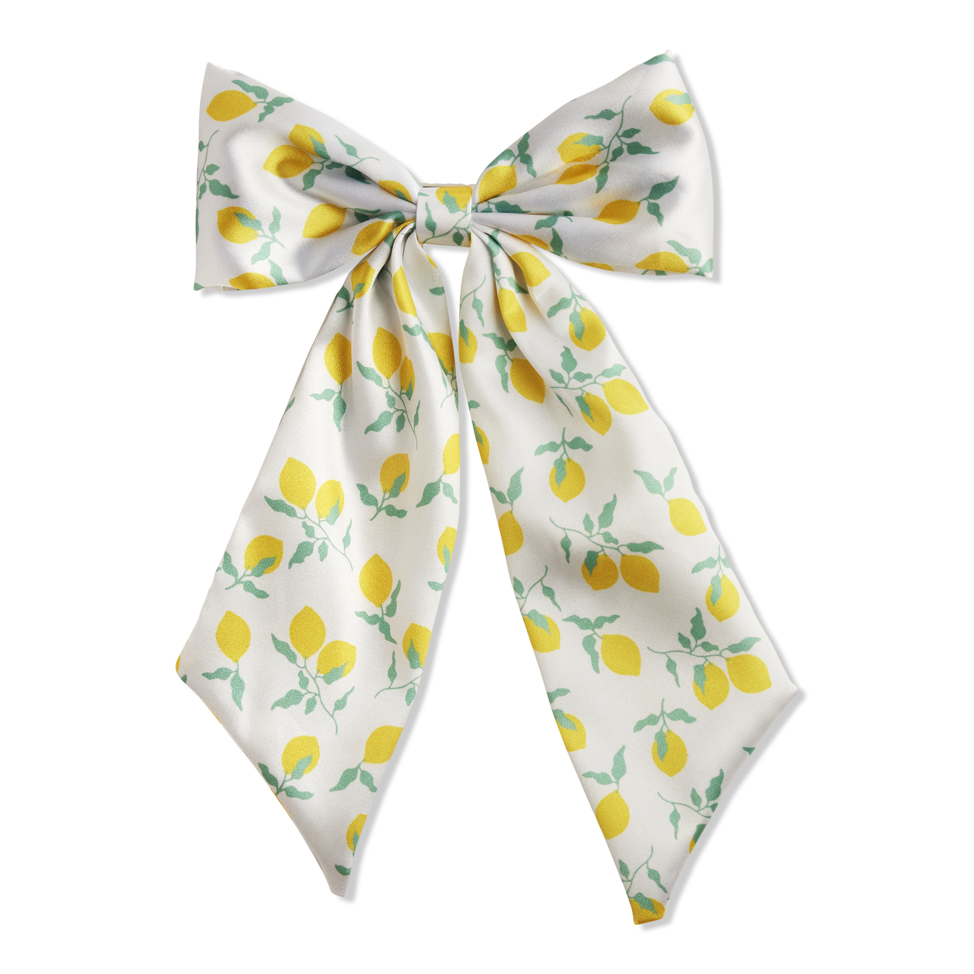 Product-obsessed Satin Printed Bow Barrette #1