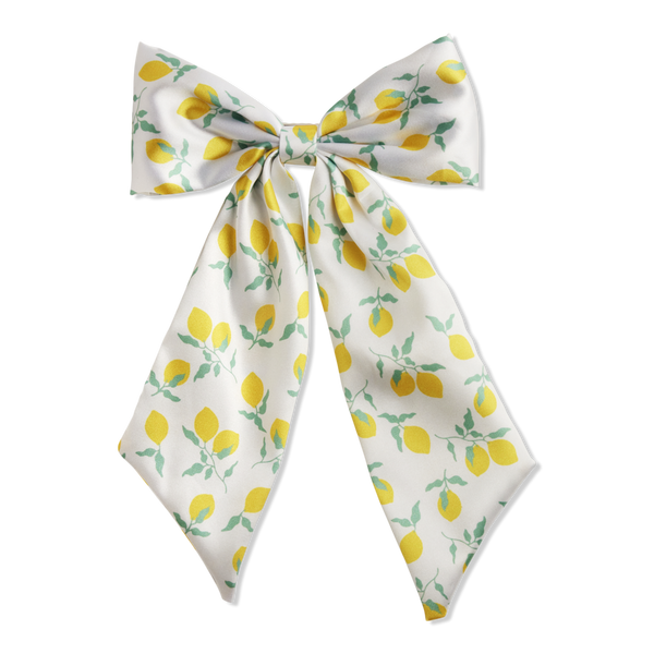 Product-obsessed Satin Printed Bow Barrette #1