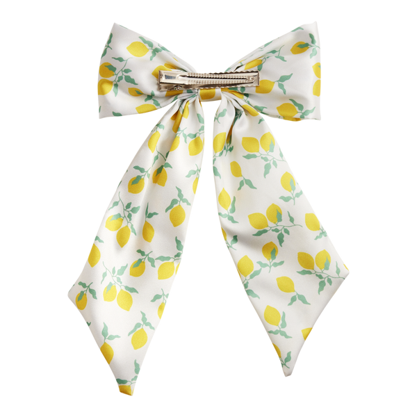 Product-obsessed Satin Printed Bow Barrette #2