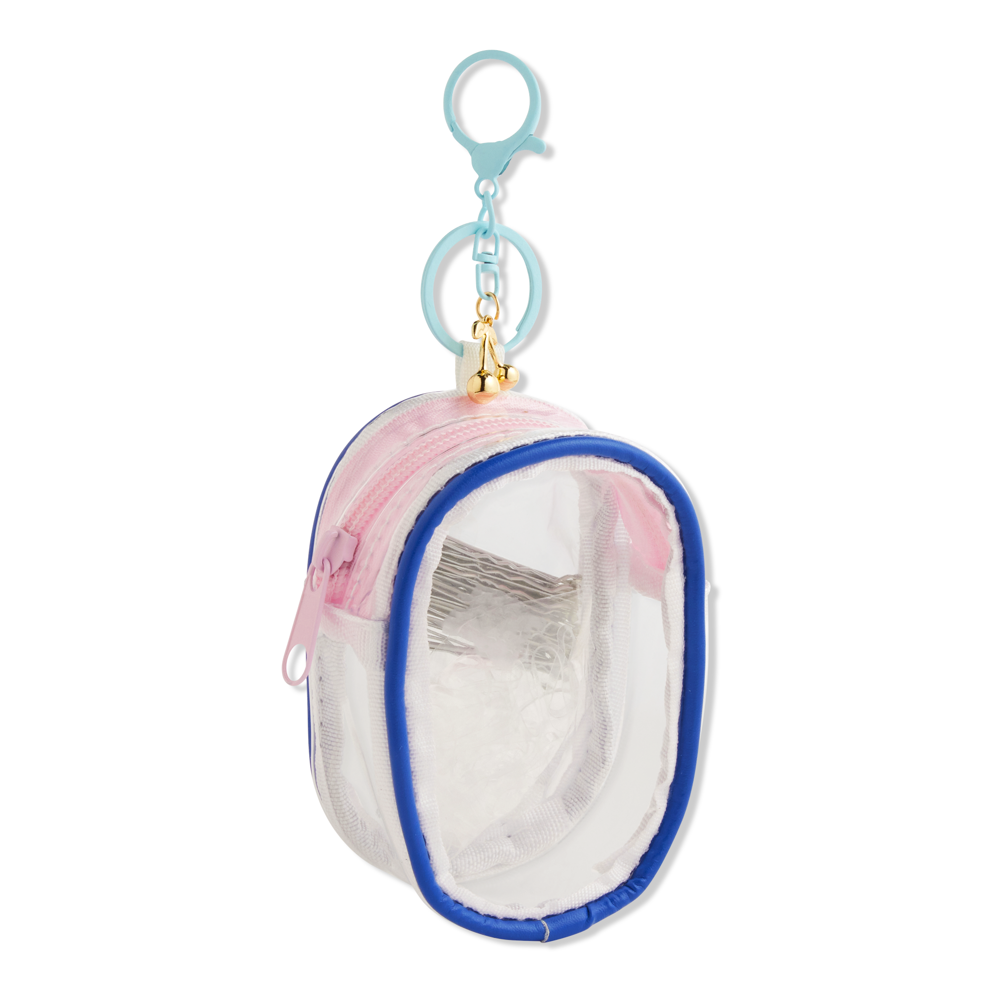 Product-obsessed Clear Mini Pouch with Bobby Pins + Elastics #1