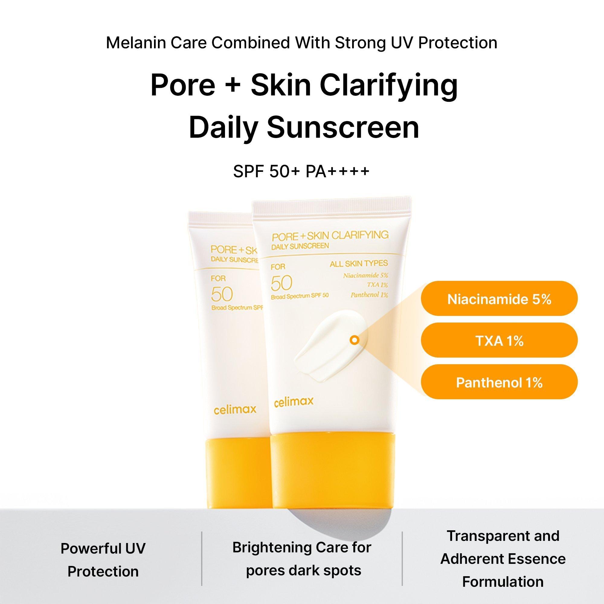 Ежедневный очищающий солнцезащитный крем celimax Pore + Skin — фото 2