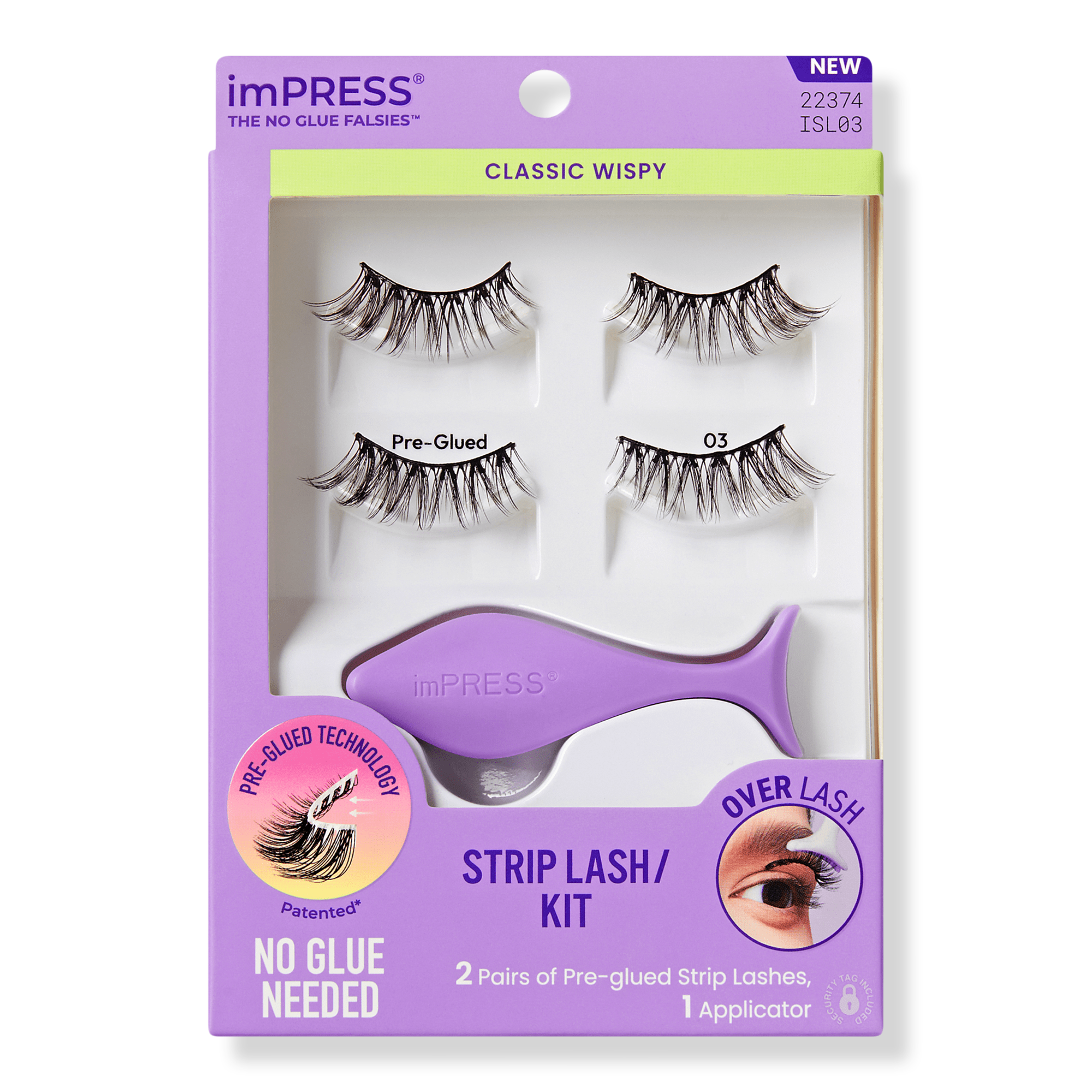 Kiss Impress Pre-Glued Strip Lashes Kit #1