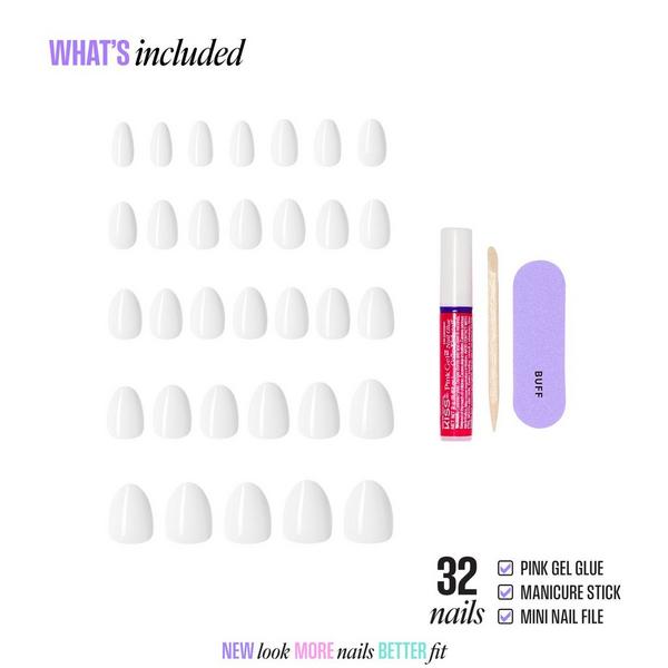 Kiss CORE Color Short Almond Press On Nails #2