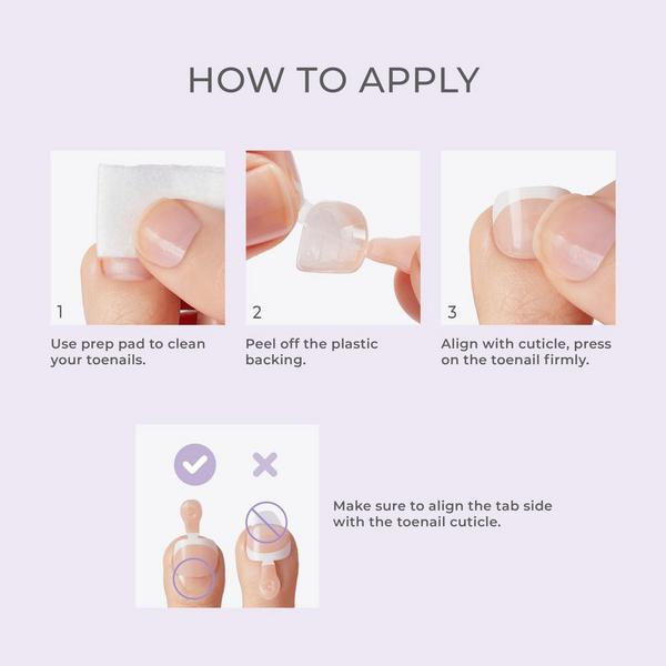 Kiss Impress Short Squoval Press On Toenails #6