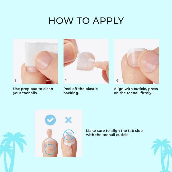 Kiss Impress Short Squoval Press On Toenails #6