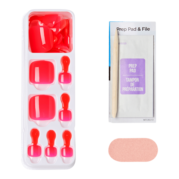 Kiss Impress Short Squoval Press On Toenails #2