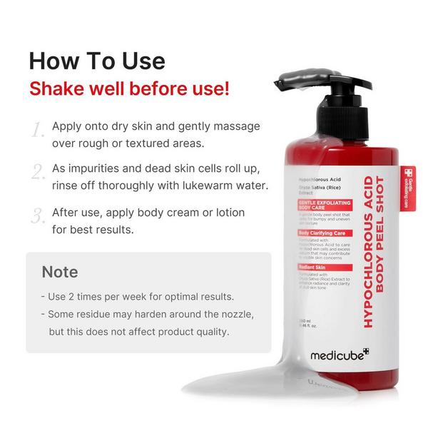 medicube Hypochlorous Acid Body Peel Shot #6