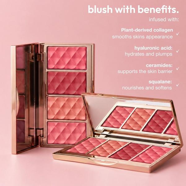 ICONIC LONDON Soft Touch Buildable Blurring Blush Palette #3
