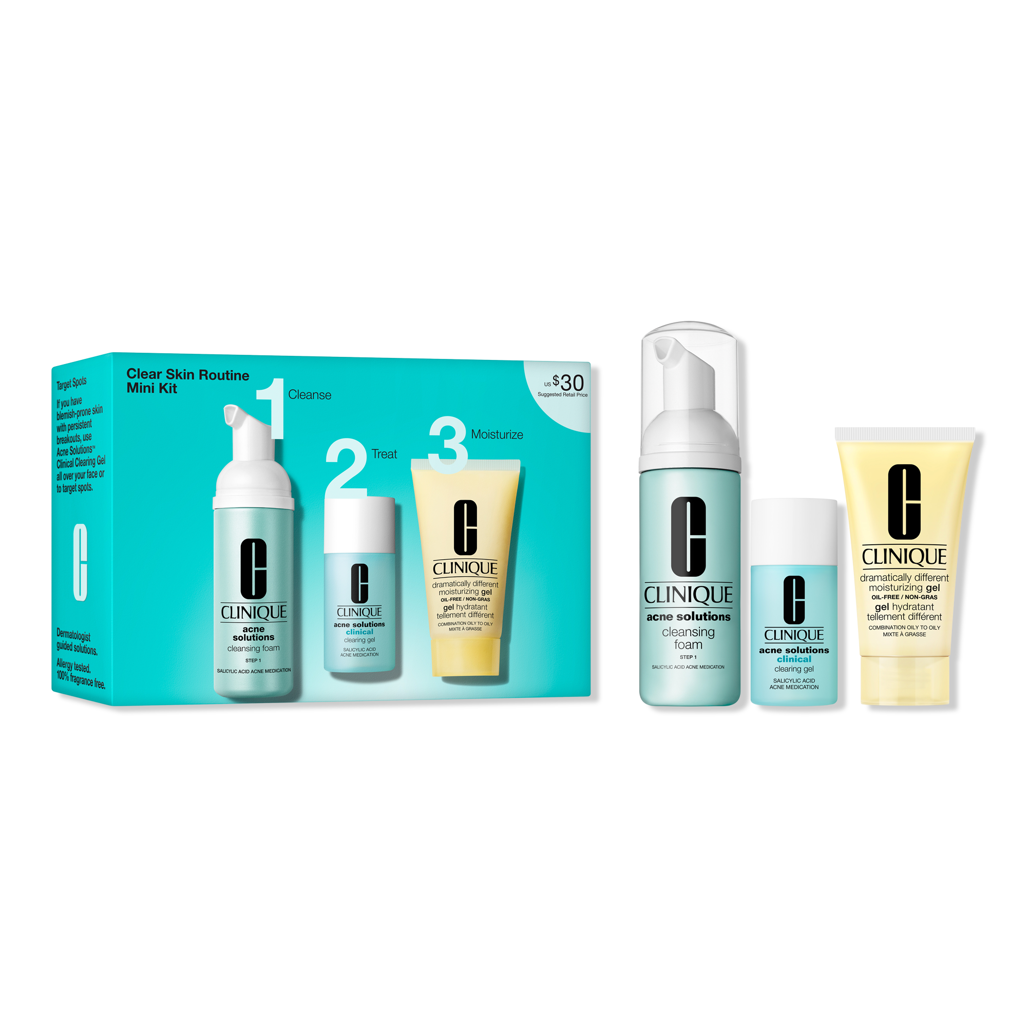 Clinique Clear Skin Routine Mini Kit #1