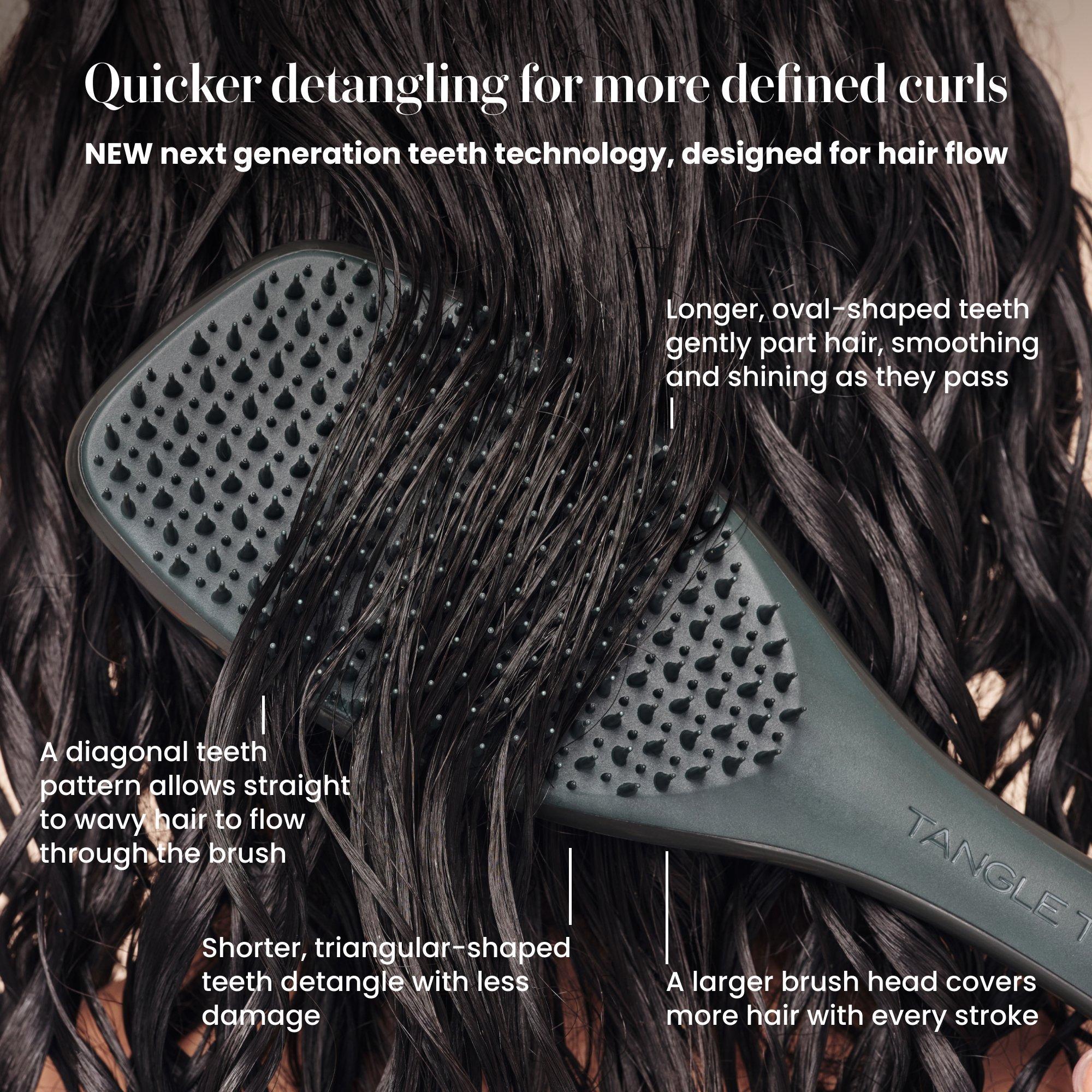 Расчёска Tangle Teezer The Complete Carebrush для кудрявых и вьющихся волос, цвет: Сланцевый — фото 5