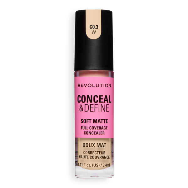 Revolution Beauty Conceal & Define Soft Matte Full Coverage Concealer #3