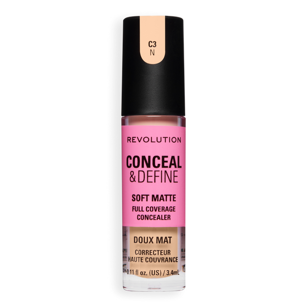 Revolution Beauty Conceal & Define Soft Matte Full Coverage Concealer #3