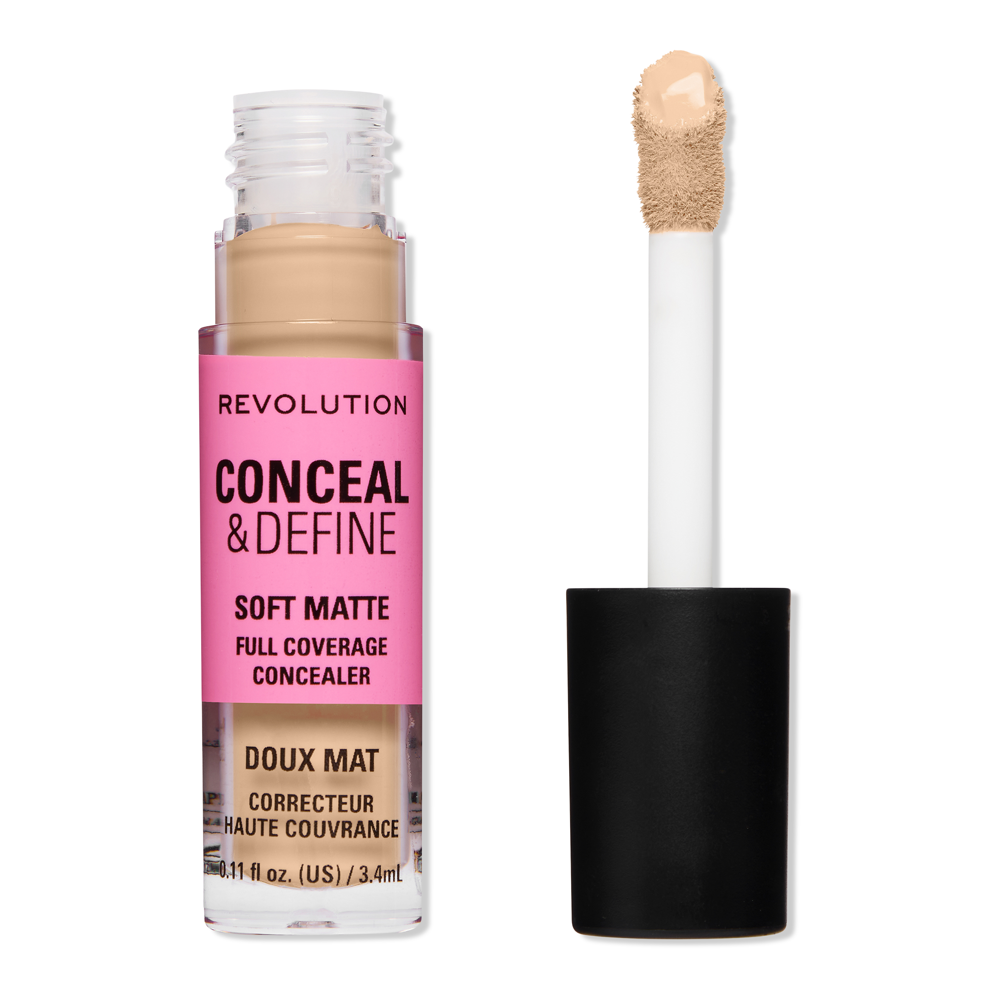 Revolution Beauty Conceal & Define Soft Matte Full Coverage Concealer #1