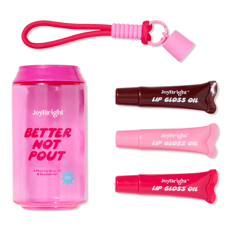 キーヨー　リップ&アイシャドウセット JoyBright by Ulta Beauty - Better Not Pout Lip Gloss Oil Set