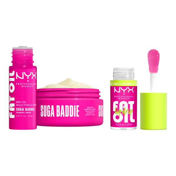 NYX Professional Makeup - Fat Oil Lip Drip and Body Kit - Suga Baddie ...