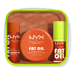 NYX Professional Makeup Fat Oil Lip Drip and Body Kit - Caramelt Mami