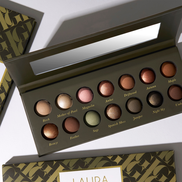 LAURA GELLER The Delectables: Earthy Essentials Eyeshadow Palette & 2 Piece Eye Brush Set #6